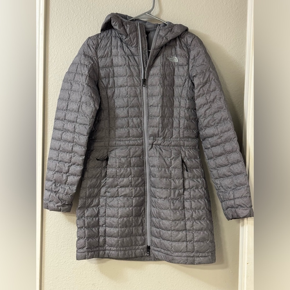 The North Face Women’s ThermoBall Eco Hooded Parka Jacket Gray Size S Small - Picture 4 of 12